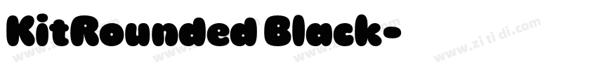 KitRounded Black字体转换
